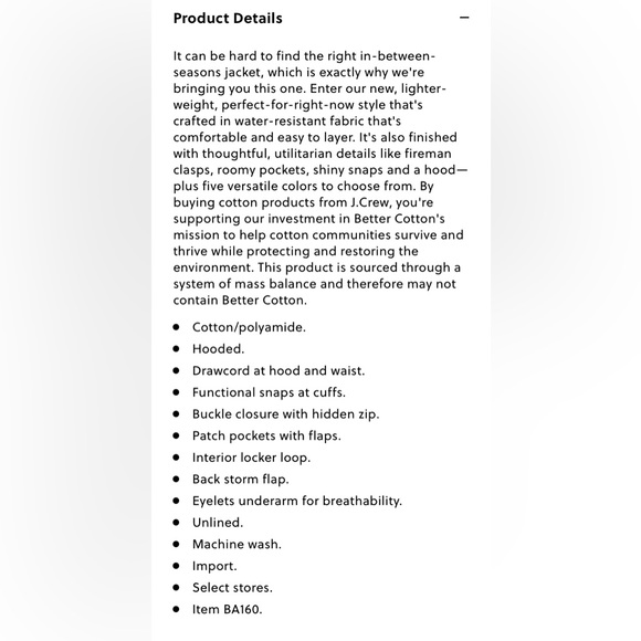 J crew Lightweight utility spring jacket
Style# BA160 warm taupe Medium R48 - Picture 3 of 9